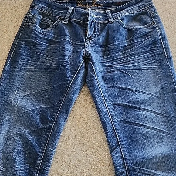 Guess Bootcut Rhinestone Like New Jeans Size 28 - Picture 8 of 13